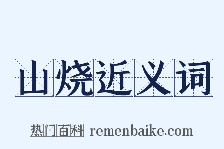 山烧近义词是什么意思的图片
